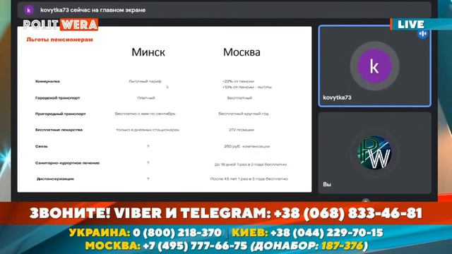 Сравнение "социалки" России и Белоруссии. Алексей Попов (фрагмент видео от 14.10) смотреть онлайн