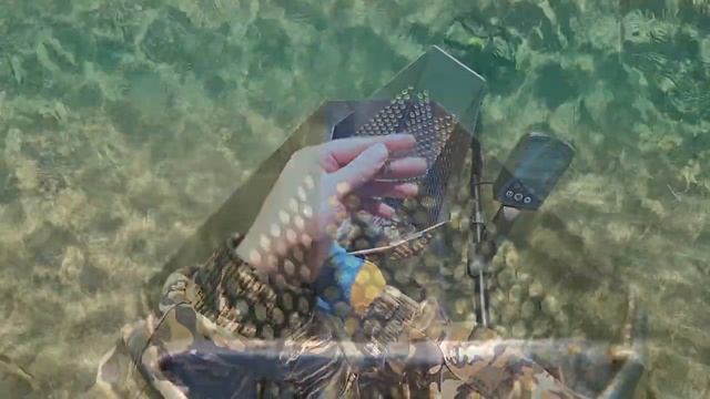 Поиск на ПЛЯЖЕ в ВОДЕ с металлоискателем после летнего сезона! смотреть онлайн