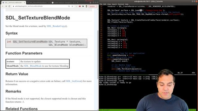 [Ep. 20] Texture Blending And Handling Mouse Events | Introduction To SDL2