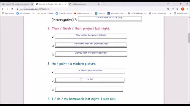 Simple Past Tense to be did 27 de noviembre A1 смотреть онлайн