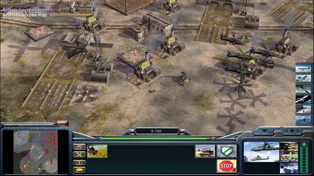 Command & Conquer - Generals Zero Hour - USA Laser - (EnGamer007 vs 3 EXTRA HARD) смотреть онлайн