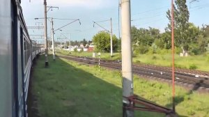 Из окна ЭР9Е-657 на Одессу по ЖД