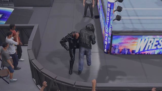 WWE 2K23 T3000 goldberg vs T800 brock lesnar last man standing смотреть онлайн