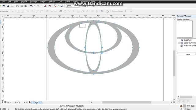 How to make logos TOYOTA with corel draw X4 смотреть онлайн