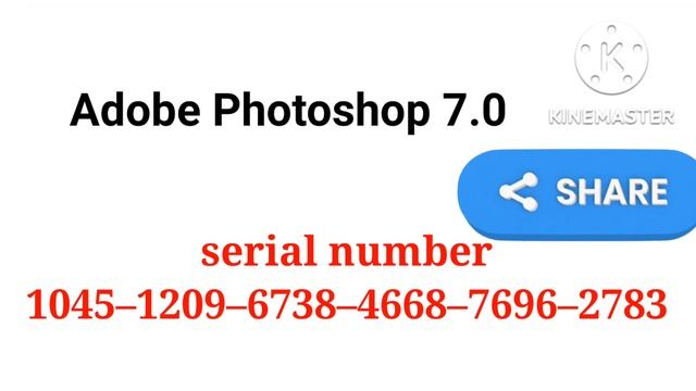 serial number Adobe Photoshop 7.0 video смотреть онлайн