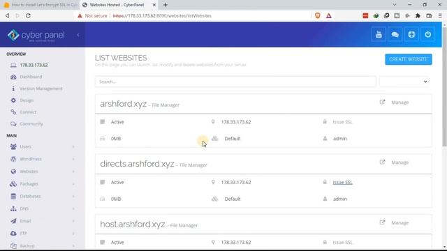 How to Add Lets Encrypt SSL to VPS on CyberPanel смотреть онлайн