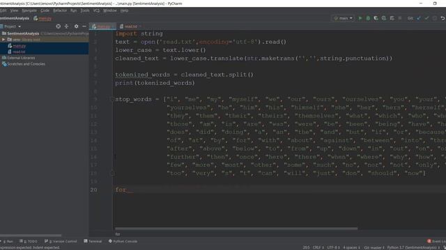Sentiment Analysis Python - 4 - Tokenization and Stop Words (NLP) смотреть онлайн