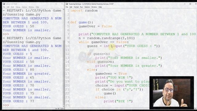 PROGRAMMING A Game in Python TOO HIGH TOO LOW смотреть онлайн