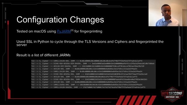 #HITB2021AMS COMMSEC D2 - JARM Randomizer: Evading JARM Fingerprinting - Dagmawi Mulugeta смотреть онлайн