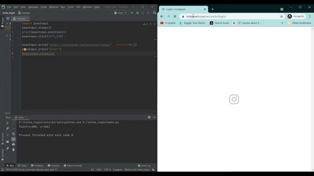 Automate Instagram Login Using Python | Pyautogui Library | Explanation | Infine Tutorials смотреть онлайн