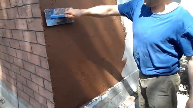 Наружная отделка дома из оставшегося клея для пенопласта и цемента смотреть онлайн