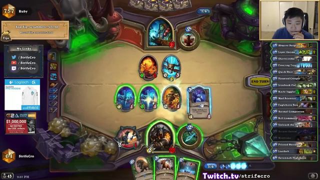 Hearthstone Hybrid Hunter - Face meets midrange #1 смотреть онлайн