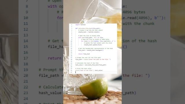 Python program to find HASH OF FILE #shortsvideo смотреть онлайн