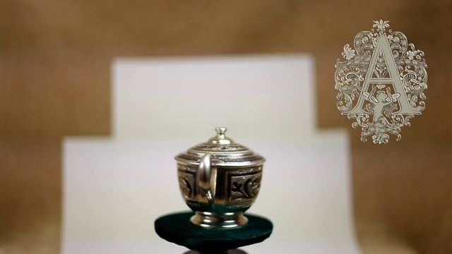 Сахарница из серебра 300 мл. Кубачи. Апанде - www.apande.ru смотреть онлайн