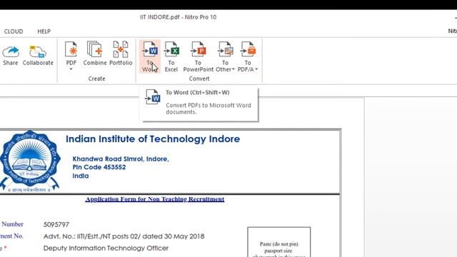 How to convert pdf to word excel power point using nitro in 1 click смотреть онлайн