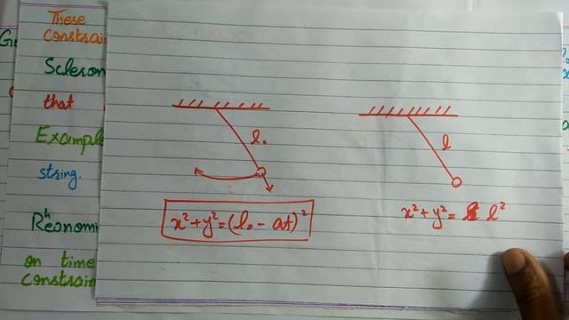 Scleronomic and Rheonomic constraints. смотреть онлайн