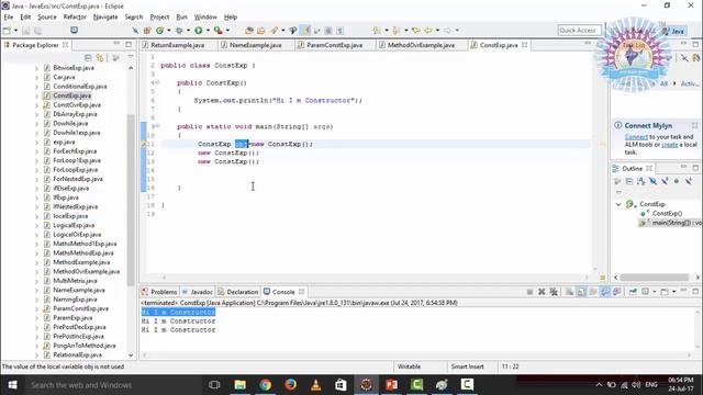61 Defining Constructor In Java смотреть онлайн