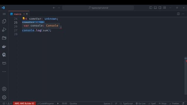 TypeScript Special Types (any, unknown, etc) смотреть онлайн