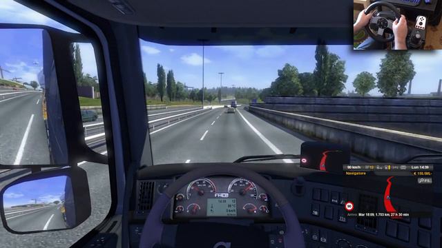 Euro Truck Simulator 2 + Logitech G27 + TrackIR 5 + TrackClip PRO #114 w/Facecam смотреть онлайн