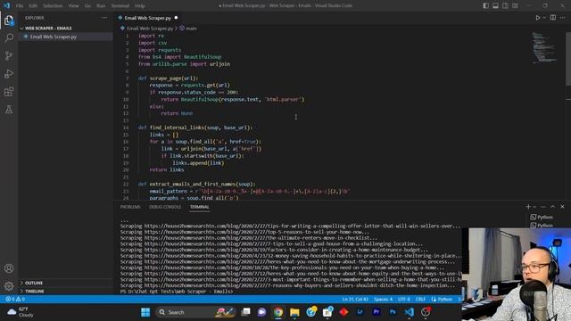 Using ChatGPT 4 To Make A Web Scraper To Extract Emails From Websites In Python | Web Scraper GPT смотреть онлайн