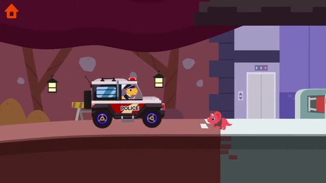 Dinosaur Police Car - Police Chase Games for Kids | Kids Video смотреть онлайн