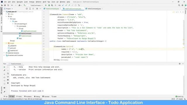 Java CLI - Picocli - 003 Todo CLI Project #picocli смотреть онлайн