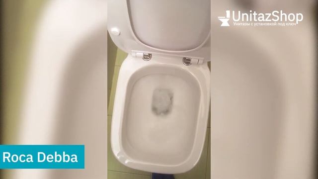 Смыв Испанского унитаза Roca Debba от UnitazShop - унитазы с установкой под ключ смотреть онлайн