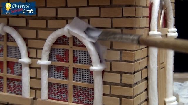DIY Amazing Christmas House using cardboard and coffee sticks | DIY Winter house | Christmas villag смотреть онлайн