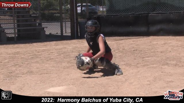2022 Harmony Balchus First Base and Catcher Softball Skills Video - All American Mizuno смотреть онлайн