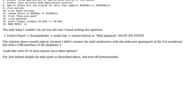 How to disable MS GS WAVETABLE synth? or what is occuping it? (2 Solutions!!) смотреть онлайн