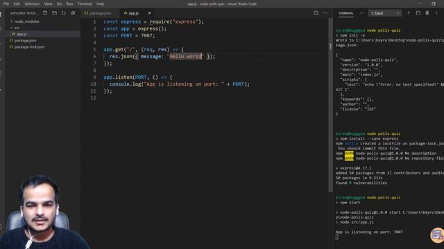 #1 NodeJS, Installation & Basic Express Setup смотреть онлайн
