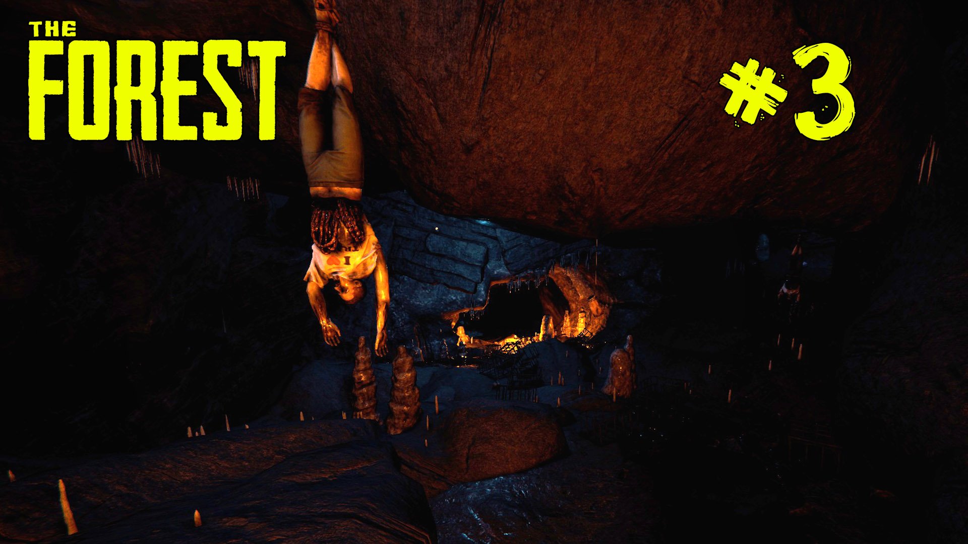 The Forest #3 Залез в пещеру повешенных