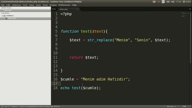 PHP Dərslər #27 - Funksiyalar смотреть онлайн