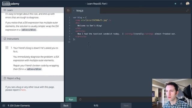 Let's Code Live :: Codecademy Learn ReactJS - 1 смотреть онлайн