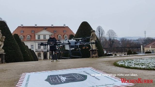 Schloss Wackerbarth testet Agrar-Drohne смотреть онлайн