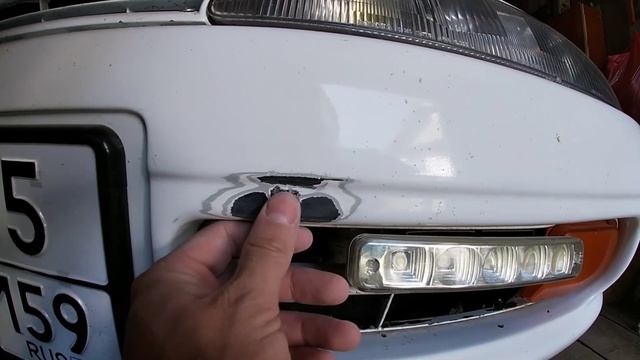 Toyota Corolla Ceres 1992 года, фары отполированы, запаял бампер смотреть онлайн