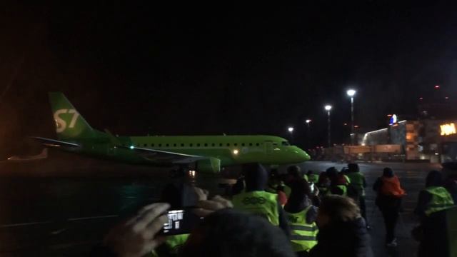 Первый рейс S7 Airlines Новосибирск - Уфа смотреть онлайн