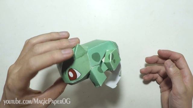 Pokemon - How To Make Papercraft Bulbasaur - Part 2