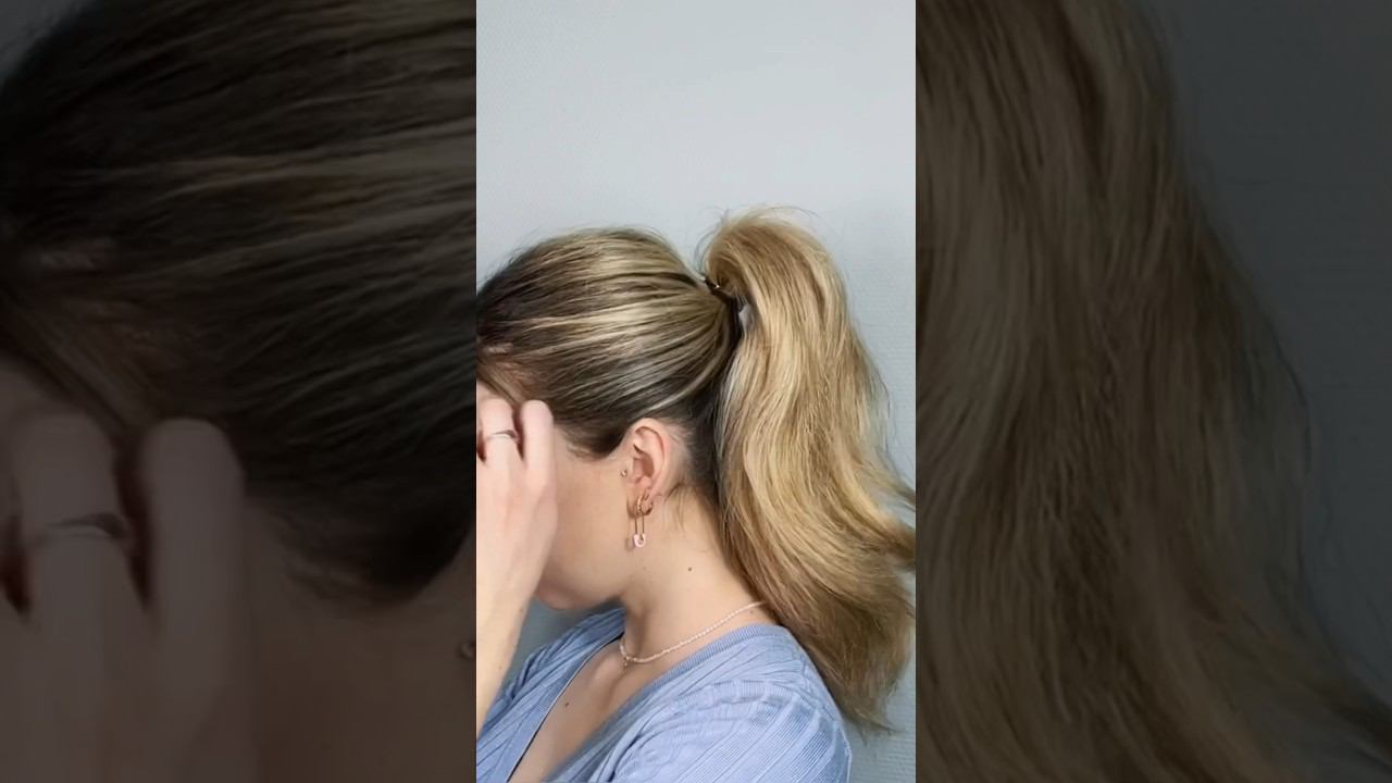 Как сделать объемный хвост #хвост #лайфхакдлядевушек смотреть онлайн