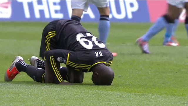 Brilliant Demba Ba goal Manchester City vs Chelsea 2-1, FA Cup Semi Final смотреть онлайн
