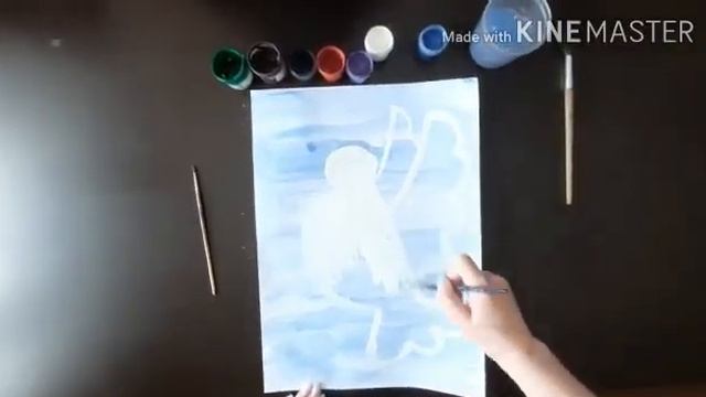 Рисуем красками "Голубь мира" смотреть онлайн