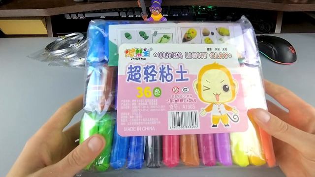 ЛЕГКИЙ ЗАСТЫВАЮЩИЙ ПЛАСТИЛИН И ИНСТРУМЕНТЫ ДЛЯ ЛЕПКИ с ALIEXPRESS | ASH смотреть онлайн