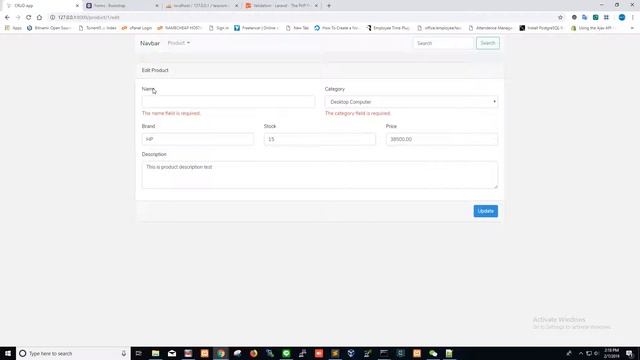 Laravel Advanced CRUD Server and Client Side Validation смотреть онлайн