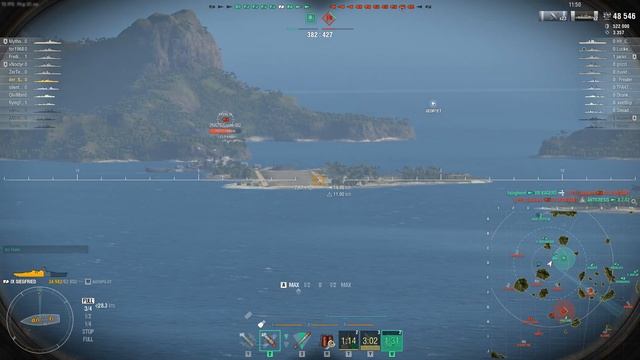 World of Warships -- Tier-IX-Cruiser "Siegfried", the Research-Bureau-Ship with 3x2 380mm Guns смотреть онлайн