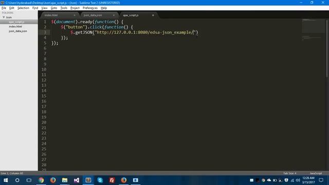 How to fetch JSON data using jQuery Ajax смотреть онлайн