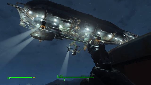 Fallout 4: Brotherhood of Steel airship reveal. смотреть онлайн