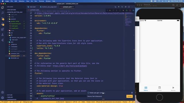 Flutter animated bottom navigation bar using Lottie | Fluter UI | Flutter Design | PART 2 смотреть онлайн