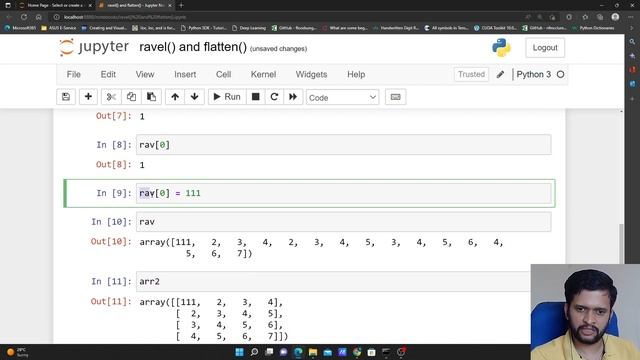 NumPy Tutorial 6 ravel() and flatten() methods of NumPy смотреть онлайн