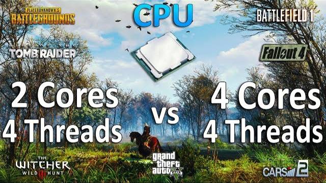 4 Threads vs 4 Cores CPU Test in 7 Games смотреть онлайн