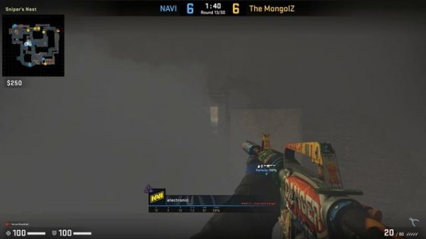 CS:GO POV Demo NaVi electronic (24/16) vs TheMongolz (de_mirage) @ IEM Rio 2023